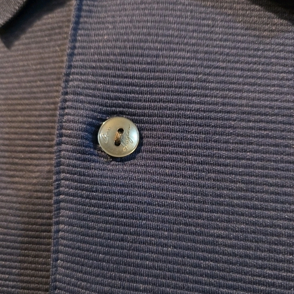 155 Hogan Blue Polo Ben Sherman Collar Shirt Casual Style - Picture 3 of 5